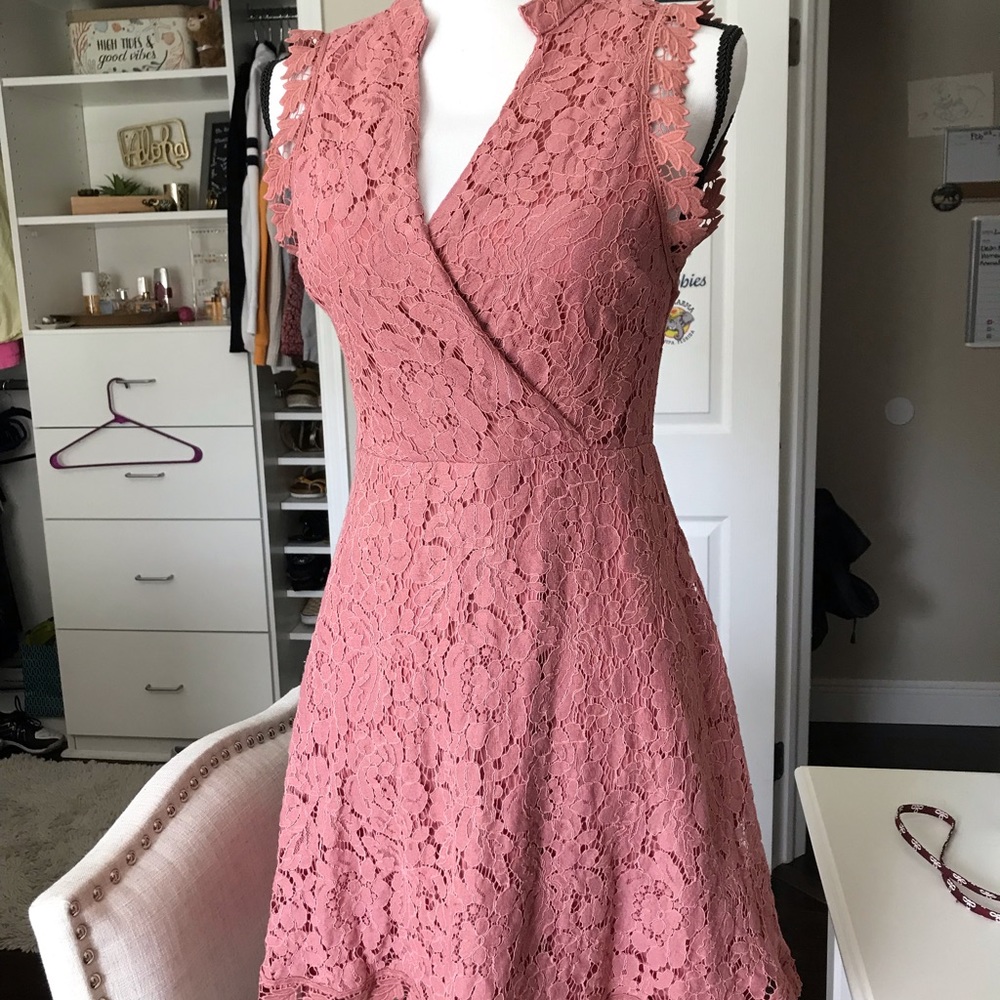 francesca’s pink dress